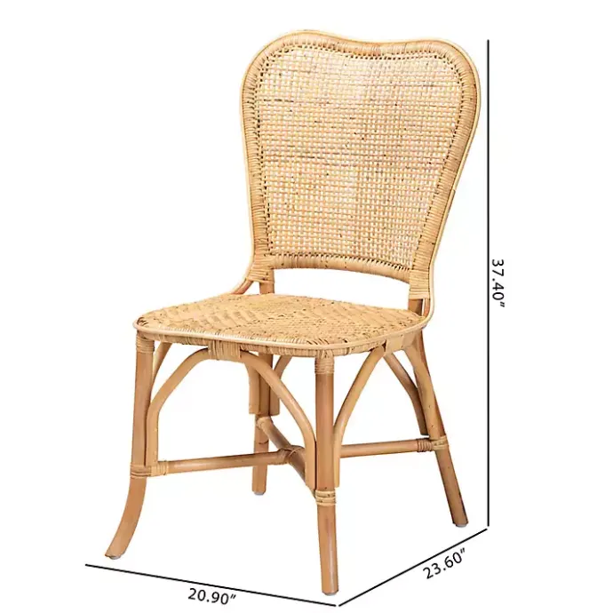 Hot Kirklands Home Natural Rat Woven Irene Dining Chair Tan