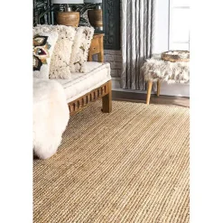 Clearance Kirklands Home Natural Reno Woven Area Rug, 4x6 Tan