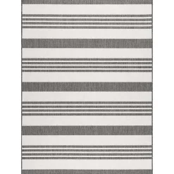 Outlet Kirklands Home Natural Robin Stripe Outdoor Area Rug, 6x9