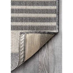 Outlet Kirklands Home Natural Robin Stripe Outdoor Area Rug, 6x9