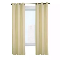 Clearance Kirklands Home Natural Room Darkening Curtain Panel Set, 72 in. Tan