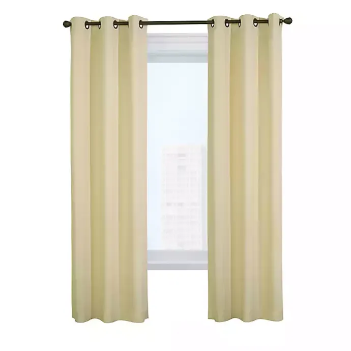 Outlet Kirklands Home Natural Room Darkening Curtain Panel Set, 95 in. Tan