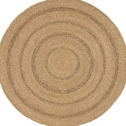 Hot Kirklands Home Natural Seagrass Indoor/Outdoor Area Rug, 4x4 Tan