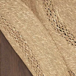 Hot Kirklands Home Natural Seagrass Indoor/Outdoor Area Rug, 4x4 Tan