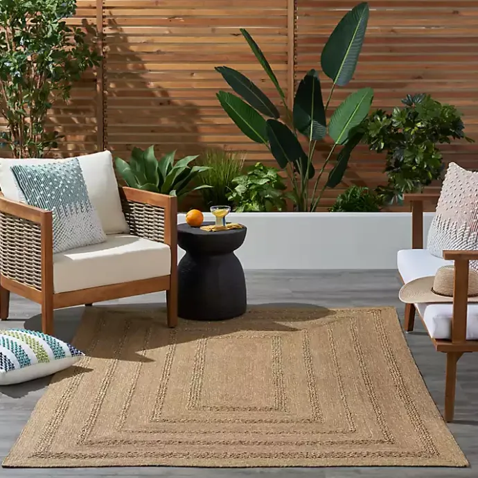 Online Kirklands Home Natural Seagrass Indoor/Outdoor Area Rug, 4x6 Tan