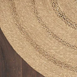 Hot Kirklands Home Natural Seagrass Indoor/Outdoor Area Rug, 5x5 Tan