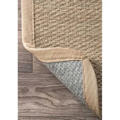New Kirklands Home Natural Seagrass Percey Area Rug, 8x10 Tan