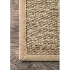 New Kirklands Home Natural Seagrass Percey Area Rug, 8x10 Tan