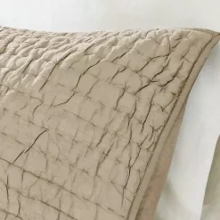 Discount Kirklands Home Natural Serene Quilted 3-pc. Queen Coverlet Set Tan