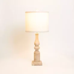 Hot Kirklands Home Natural Spindle Charlotte Table Lamp Tan
