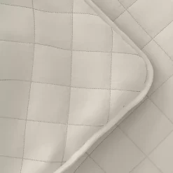 Sale Kirklands Home Natural Stitched Diamond 3-pc. King Quilt Set Ivory
