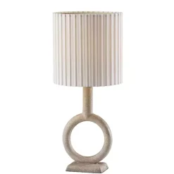 Kirklands Home Natural Stone Ring Ellie Table Lamp Brown
