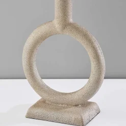 Kirklands Home Natural Stone Ring Ellie Table Lamp Brown