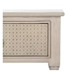 Best Kirklands Home Natural Textured 2-Drawer Console Table Tan