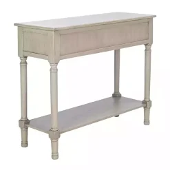 Best Kirklands Home Natural Textured 2-Drawer Console Table Tan