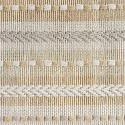 Kirklands Home Natural Tonal Stripe Placemats, Set of 6