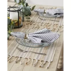 Kirklands Home Natural Tonal Stripe Placemats, Set of 6