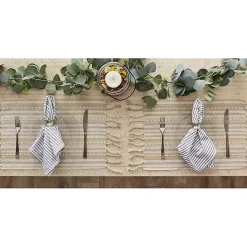 Kirklands Home Natural Tonal Stripe Placemats, Set of 6
