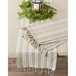 Kirklands Home Natural Tonal Stripe Placemats, Set of 6
