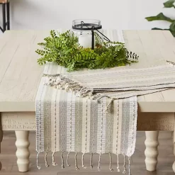 Kirklands Home Natural Tonal Stripe Placemats, Set of 6