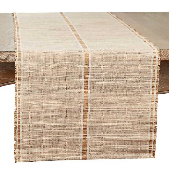 Sale Kirklands Home Natural Water Hyacinth Table Runner Brown