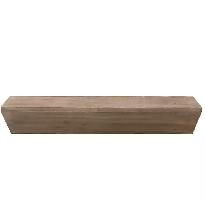Outlet Kirklands Home Natural Wedge Wood Small Floating Shelf