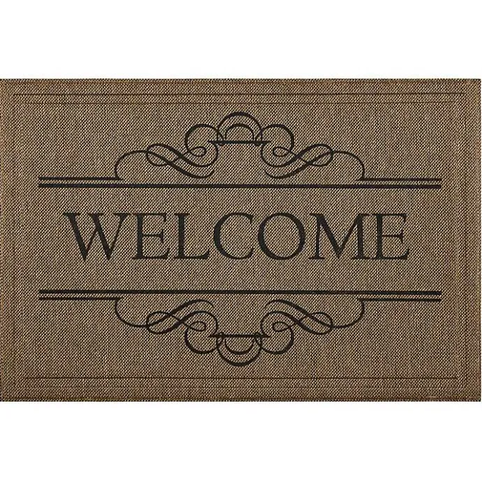 Sale Kirklands Home Natural Welcome Script Doormat