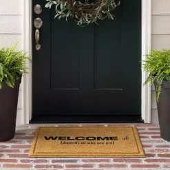 Sale Kirklands Home Natural Welcome-ish Doormat