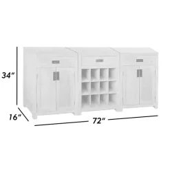Best Kirklands Home Natural Wood Closed Modular Cabinet Tan