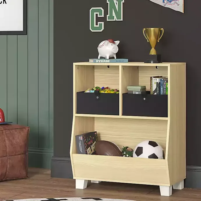 Online Kirklands Home Natural Wood Cubby Cabinet Tan