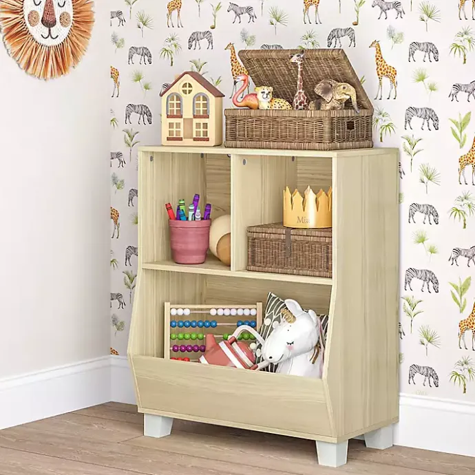 Online Kirklands Home Natural Wood Cubby Cabinet Tan