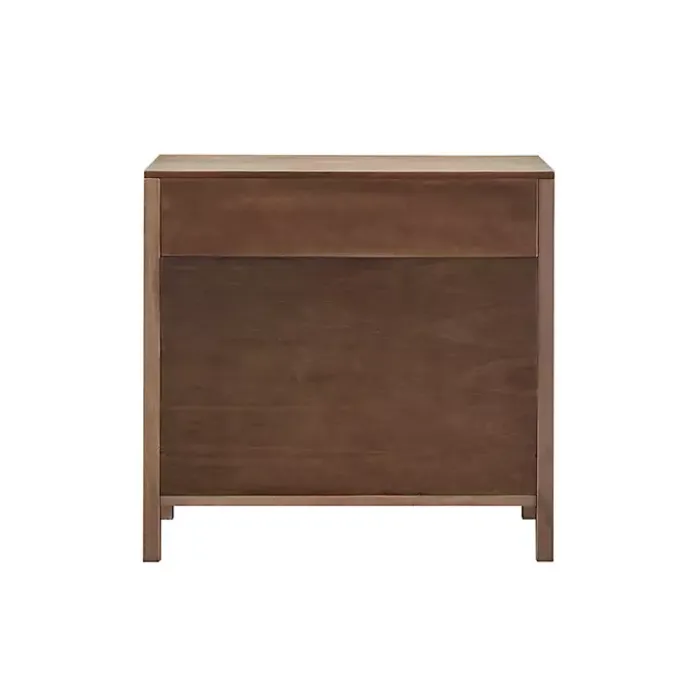 Best Kirklands Home Natural Wood 2-Door Cane Webbing Chest Tan