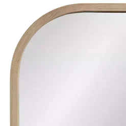 Online Kirklands Home Natural Wood Frame Arch Wall Mirror Tan