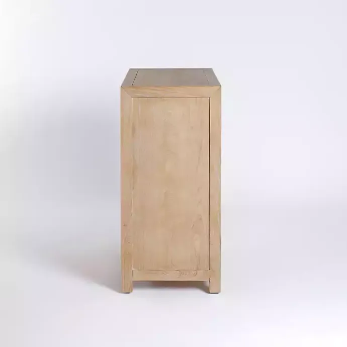Sale Kirklands Home Natural Wood Glass Door Modular Cabinet Tan