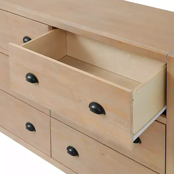 Sale Kirklands Home Natural Wood Grain 6-Drawer Dresser Tan