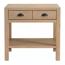 Sale Kirklands Home Natural Wood Grain Open Shelf Nightsd Tan