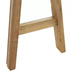 Kirklands Home Natural Wood Narrow Rustic Bench Brown