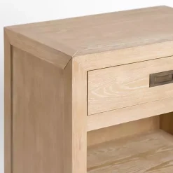 Sale Kirklands Home Natural Wood Open Shelf Modular Cabinet Tan