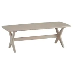 Outlet Kirklands Home Natural Wood Slim Cocktail Table Tan