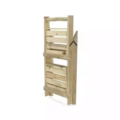 Outlet Kirklands Home Natural Wood 2-Tier Folding Plant Stand, 30 in. Brown