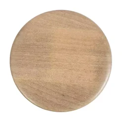 Discount Kirklands Home Natural Wood Tirollo Accent Table Tan