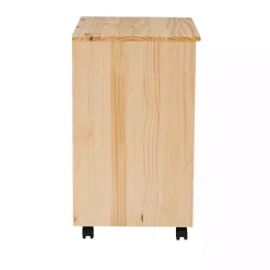 Online Kirklands Home Natural Wood Wide 6-Drawer Cary Storage Cart Tan