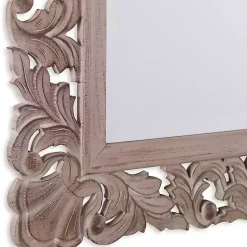 New Kirklands Home Natural Wooden Beveled Wall Mirror