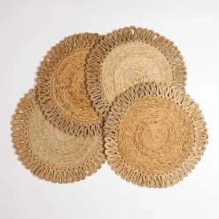 Discount Kirklands Home Natural Woven Jute Placemat, Set of 4 Tan