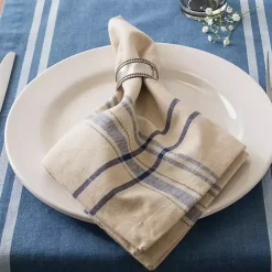 Discount Kirklands Home Nautical French Stripe Napkins, Set of 6 Blue