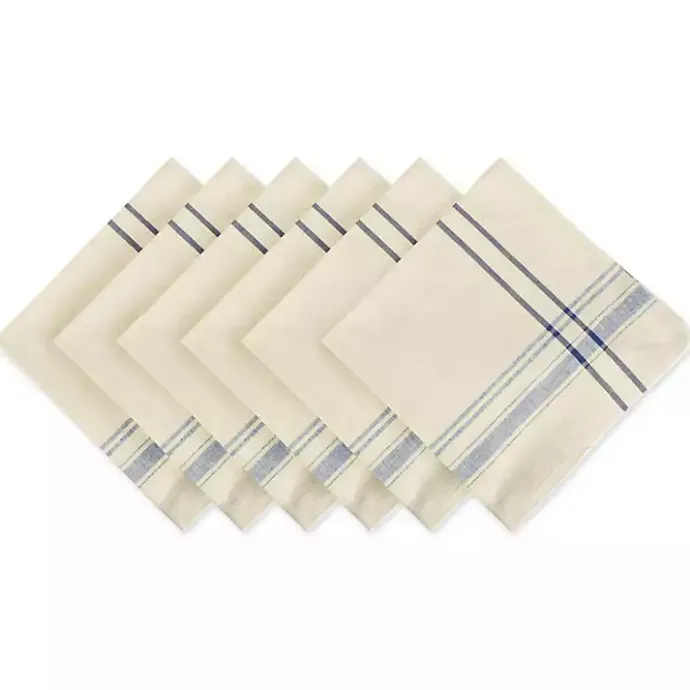 Discount Kirklands Home Nautical French Stripe Napkins, Set of 6 Blue