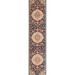 Outlet Kirklands Home Navy & Multi Floral Medallion Runner