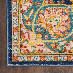 Outlet Kirklands Home Navy & Multi Floral Medallion Runner