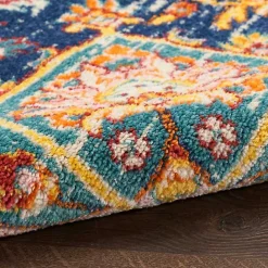 Clearance Kirklands Home Navy & Multi Floral Medallion Area Rug, 5x7