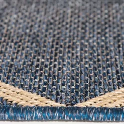 Kirklands Home Navy Adelaide Trellis Outdoor Area Rug, 7x9 Blue